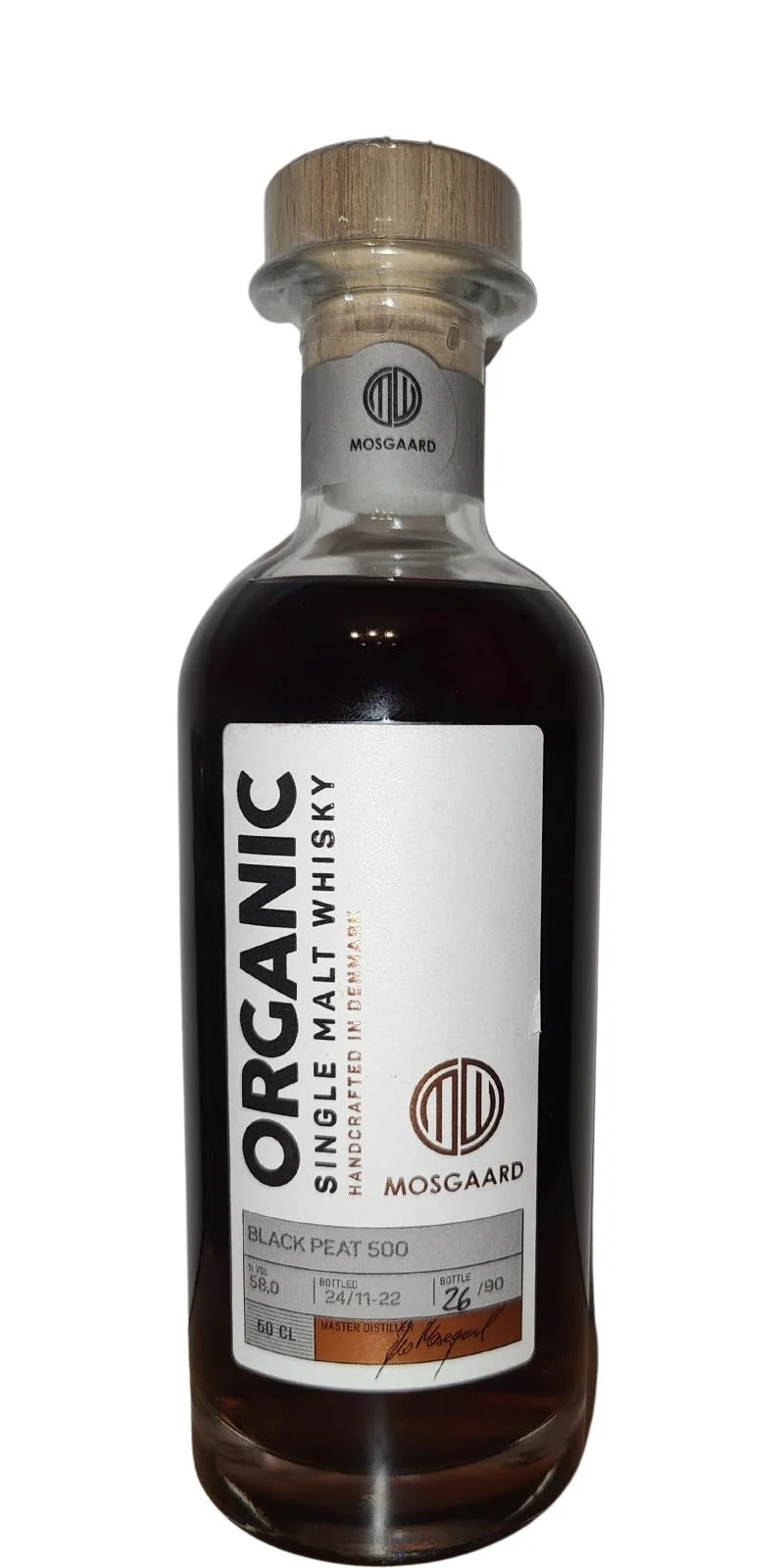 Mosgaard Organic Black Peat 500 Single Malt Whisky | 500ML - Whiskey