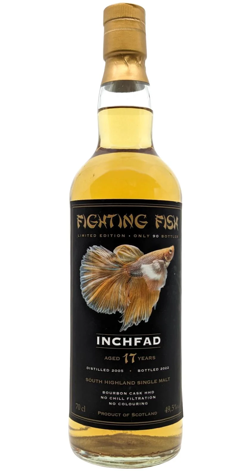 Inchfad 2005 (Jack Wiebers Whisky World) Fighting Fish (17 Year Old) South Highland Single Malt Whisky | 700ML