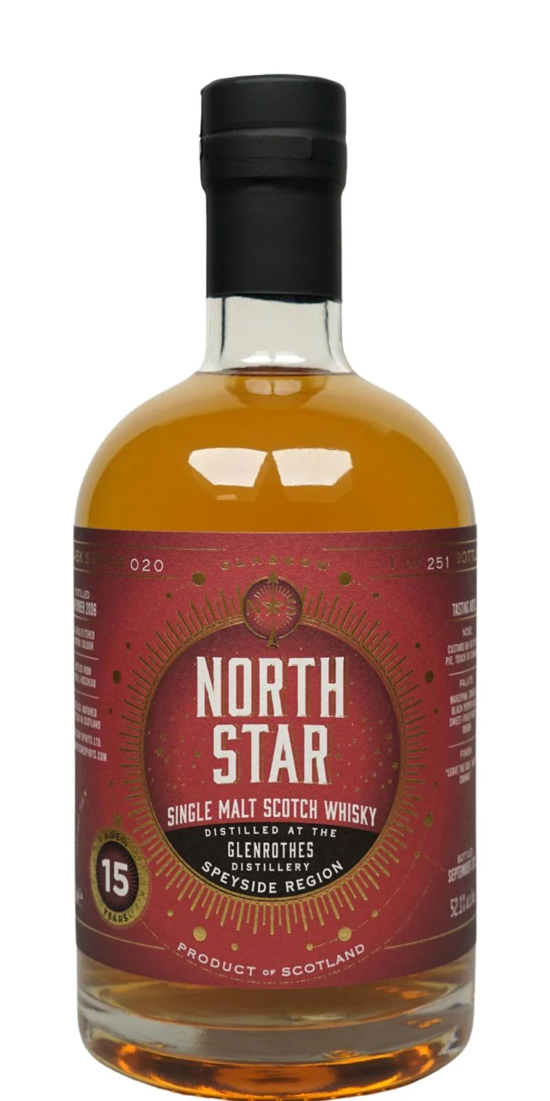 Glenrothes 2006 (North Star Spirits) Cask Series 020 (15 Year Old) Single Malt Scotch Whisky | 700ML - Whiskey