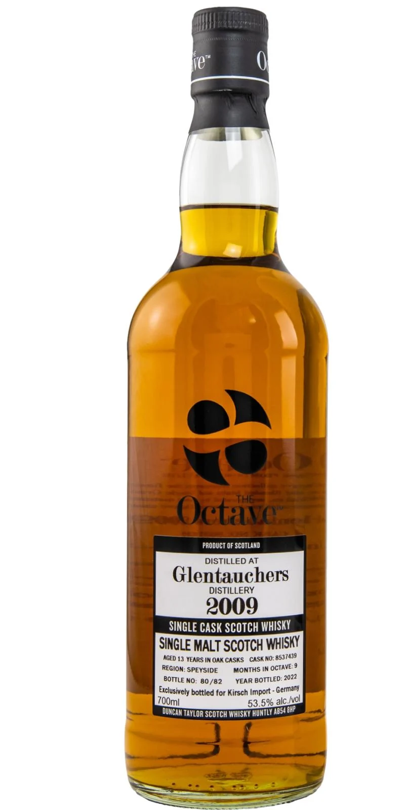 Glentauchers The Octave Oloroso Sherry Matured 2009 13 Year Old Whisky | 700ML - Whiskey