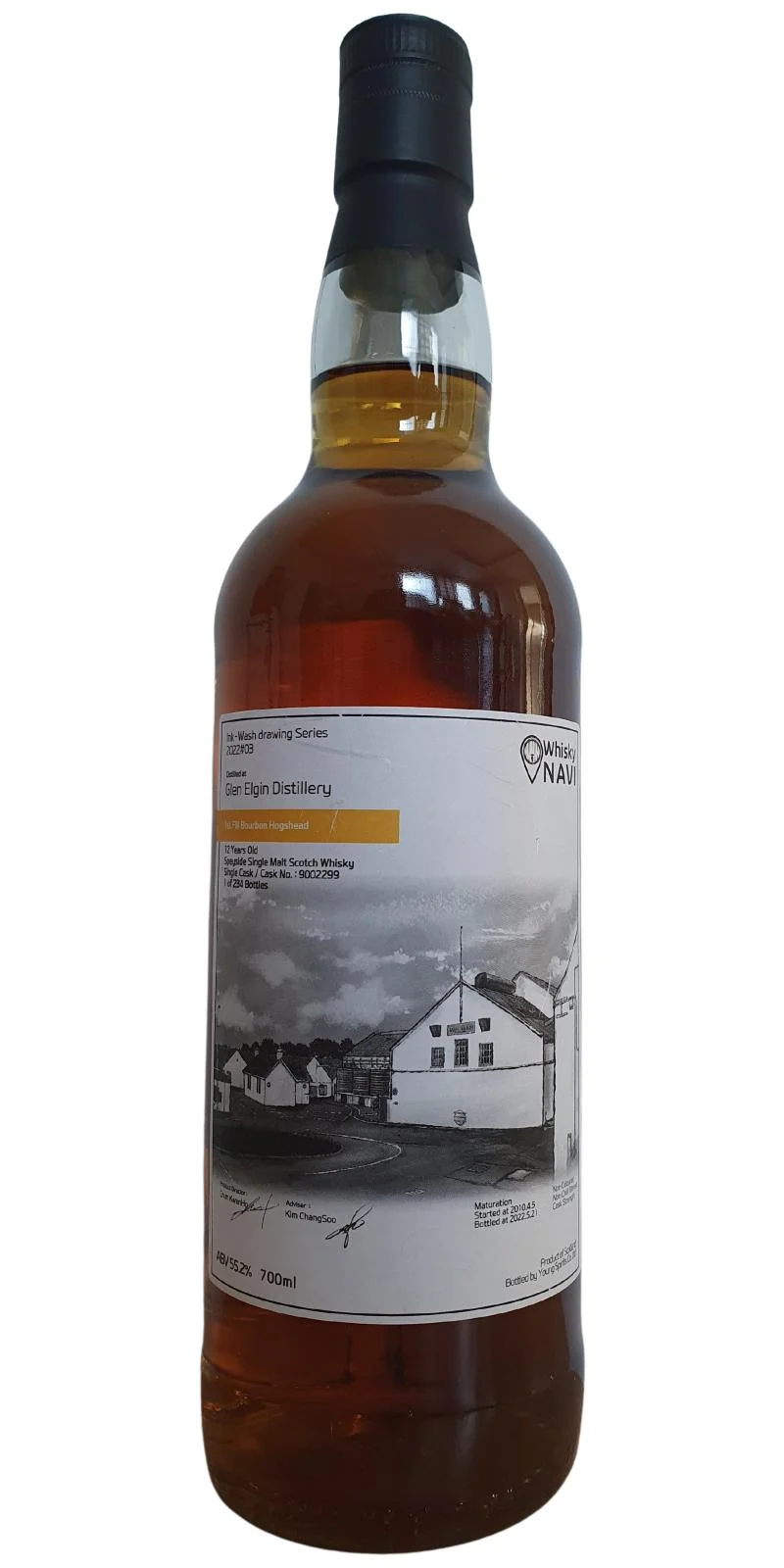 Glen Elgin 2010 (WhiskyNavi) 12 Year Old 2022 Release (Cask #9002299) Speyside Single Malt Scotch Whisky | 700ML - Whiskey