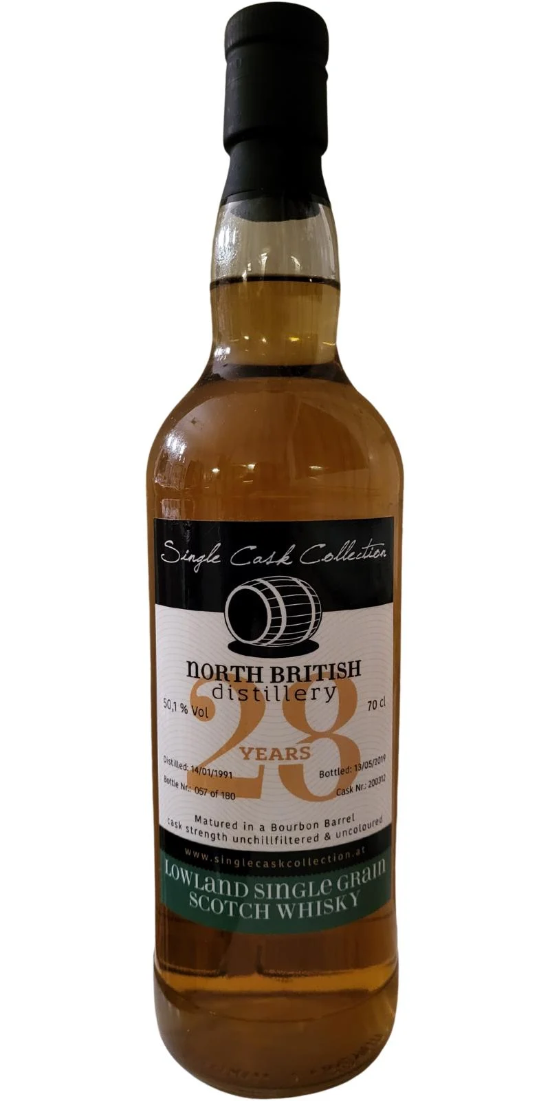 North British 1991 SCC (Cask #200312) 28 Year Old 2019 Release Single Grain Scotch Whisky | 700ML - Whiskey