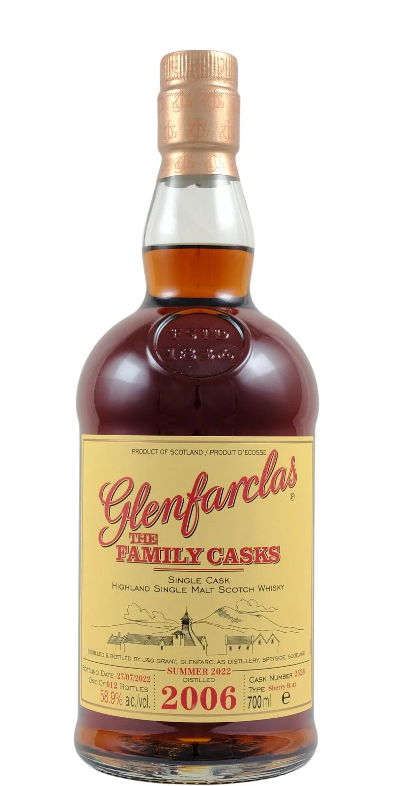 Glenfarclas 2006 The Family Casks (Release S22) Highland Single Malt Scotch Whisky | 700ML - Whiskey