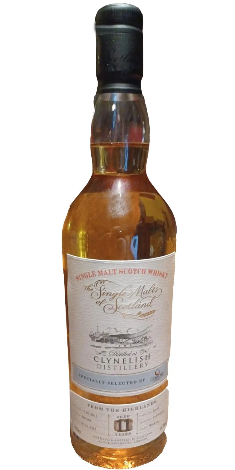 The Single Malts of Scotland Clynelish 11 Year Old Cask Strength 2011 Scotch Whisky - Whiskey