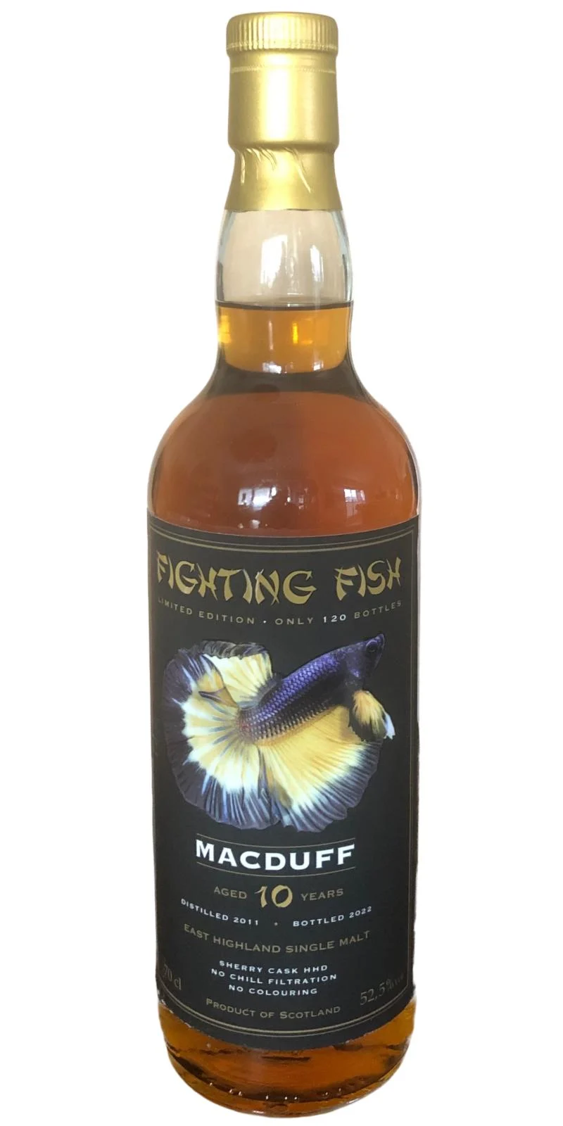 Macduff 2011 (Jack Wiebers Whisky World) Fighting Fish 10 Year Old 2022 Release East Highland Single Malt Whisky | 700ML - Whiskey