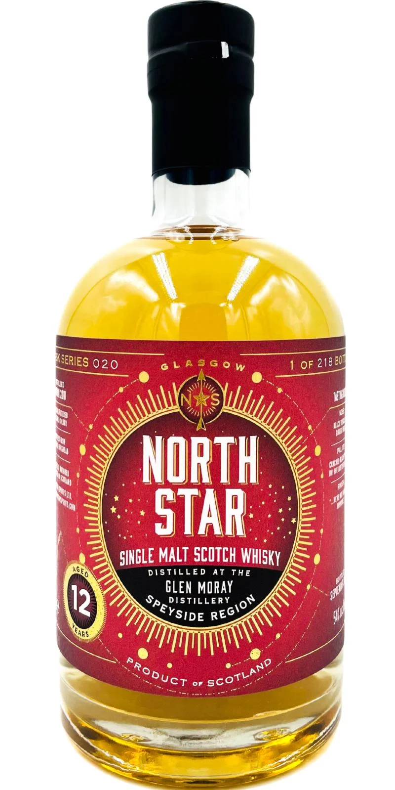 Glen Moray 2010 (North Star Spirits) Cask Series 020 (12 Year Old) Single Malt Scotch Whisky | 700ML - Whiskey