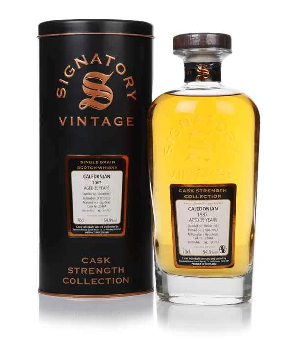 Caledonian 35 años 1987 (barrica 23484) - Colección Cask Strength (Firmante) | 700ML
