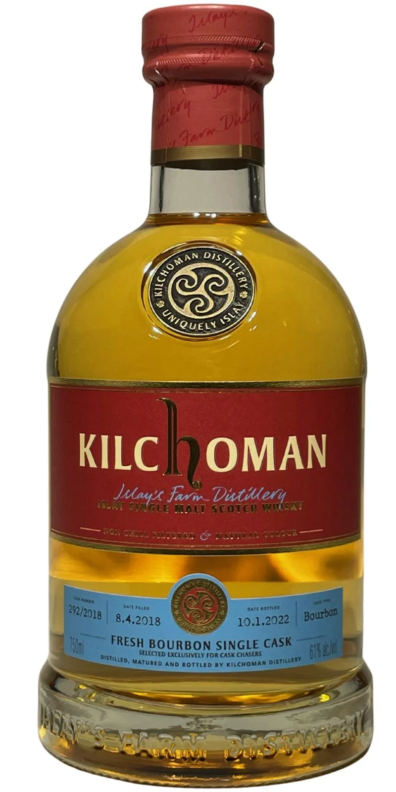 Kilchoman 2018 Fresh Bourbon Single Cask Single Malt Scotch Whisky - Whiskey