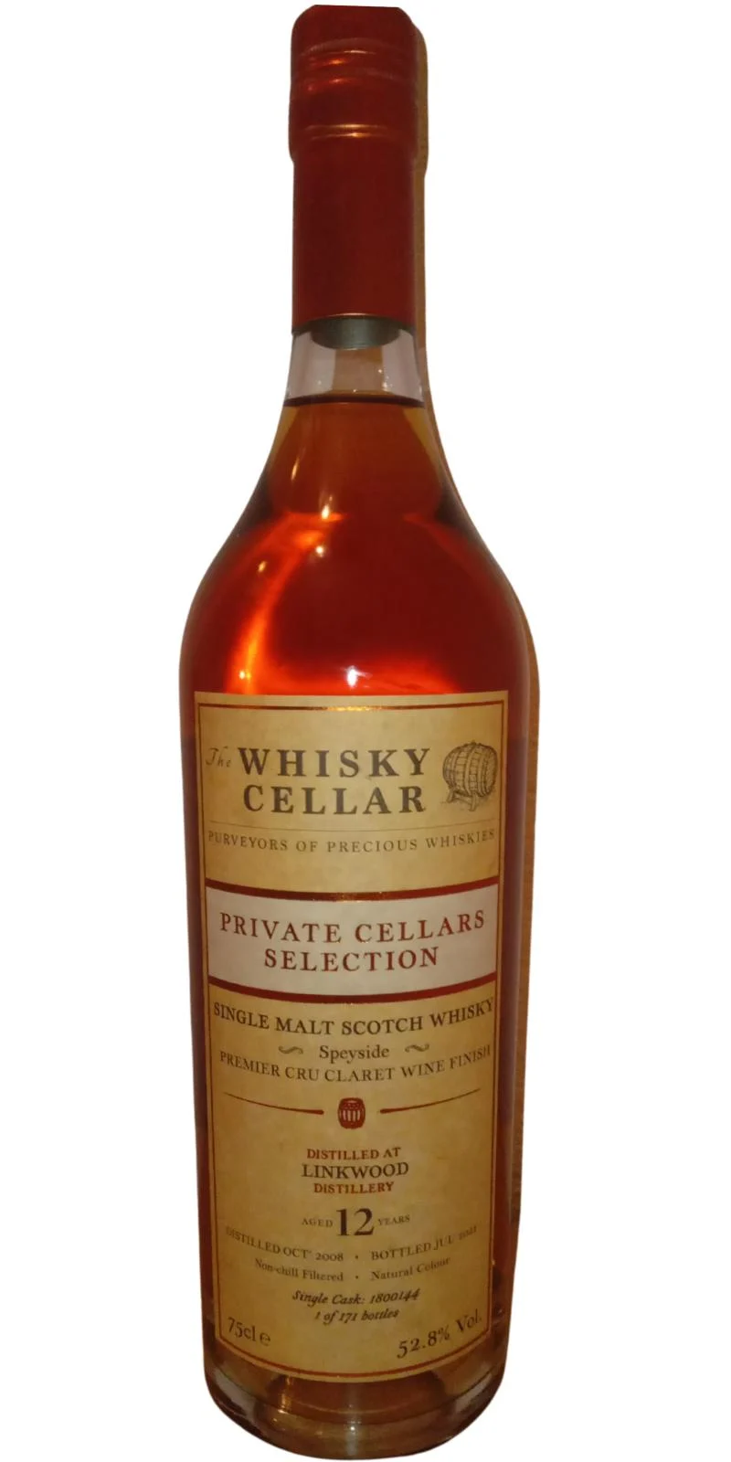 Linkwood 2008 TWCe Private Cellars Selection 12 Year Old 2021 Release (Cask #1800144) Single Malt Scotch Whisky - Whiskey