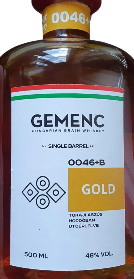 Gemenc 0046+B Gold Single Grain Whisky | 500ML - Whiskey