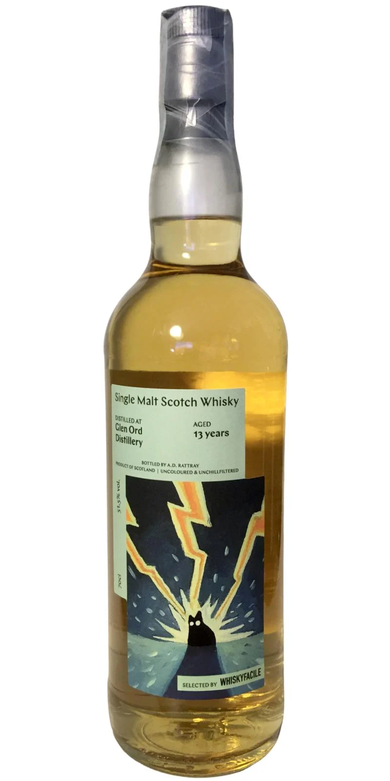 Glen Ord 2009 DR The Black Cat Series 13 Year Old Single Malt Scotch Whisky | 700ML - Whiskey