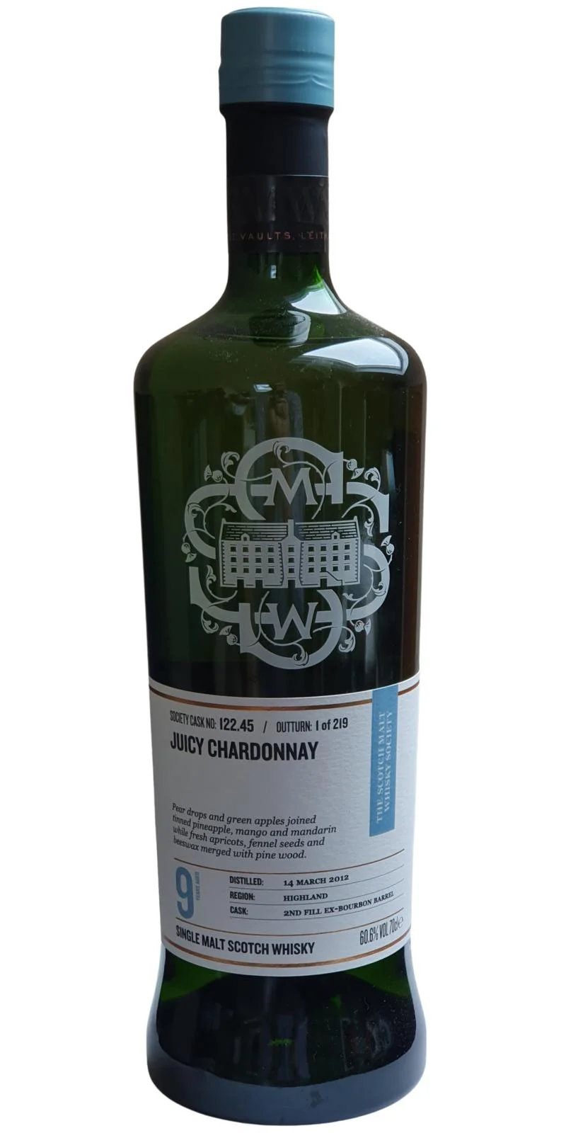 Croftengea 2012 SMWS 122.45 Juicy chardonnay 9 Year Old 2021 Release (Cask #122.45) Single Malt Scotch Whisky | 700ML - Whiskey