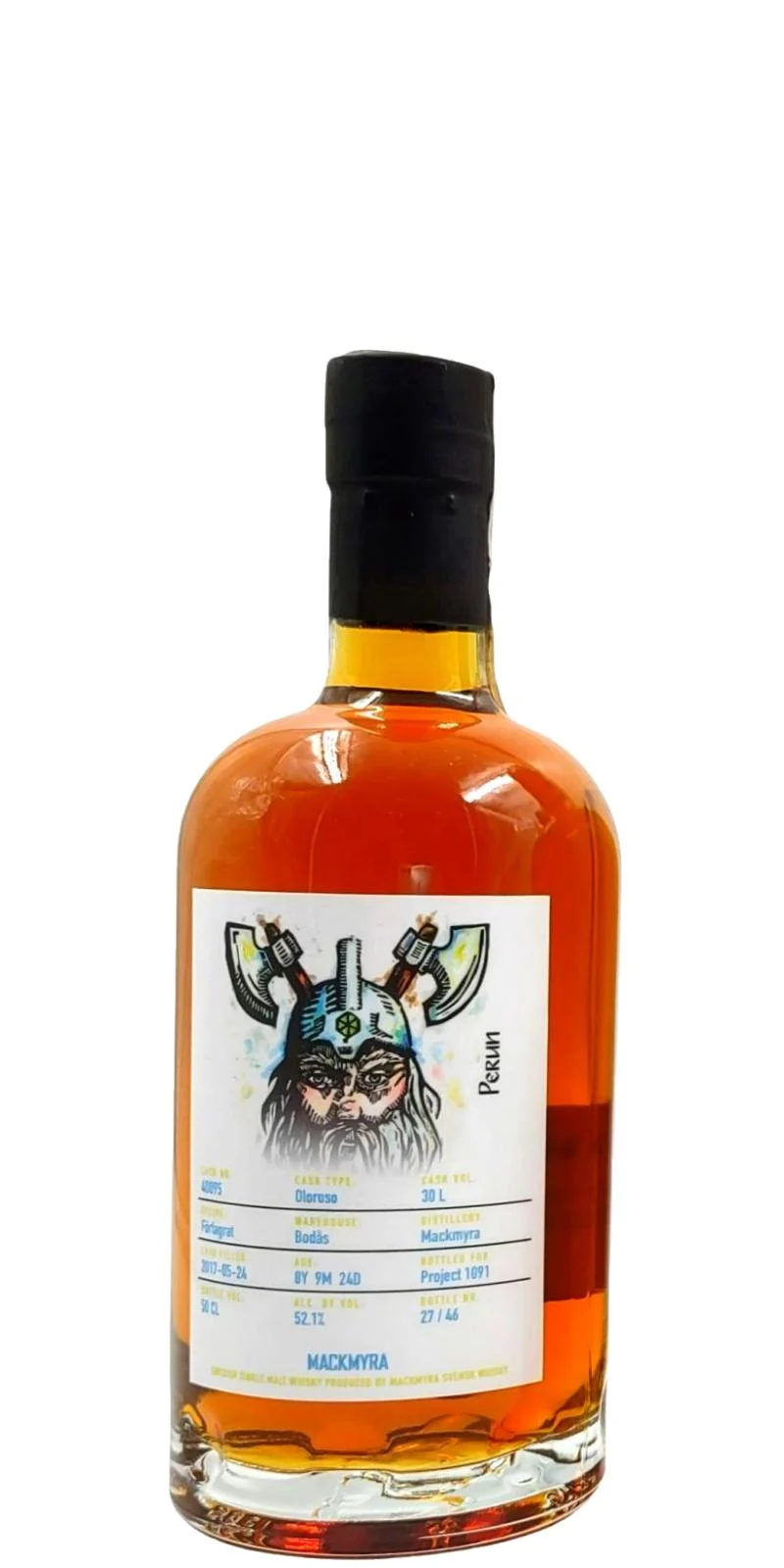 Mackmyra 2013 Perun (8 Year Old) Single Malt Whisky | 500ML - Whiskey