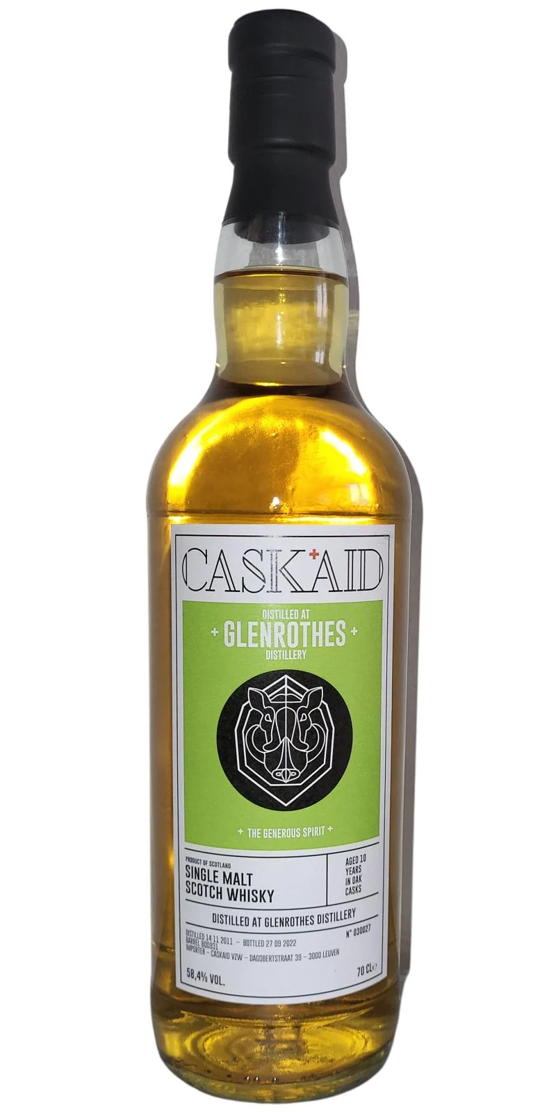 Glenrothes 2011 CaskAid 10 Year Old Single Malt Scotch Whisky | 700ML - Whiskey