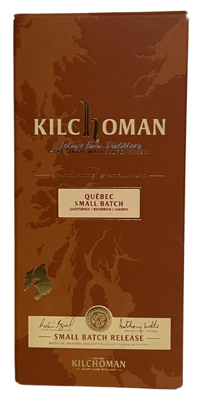 Kilchoman Québec Small Batch Small Batch Release No. 1 Single Malt Scotch Whisky | 700ML - Whiskey