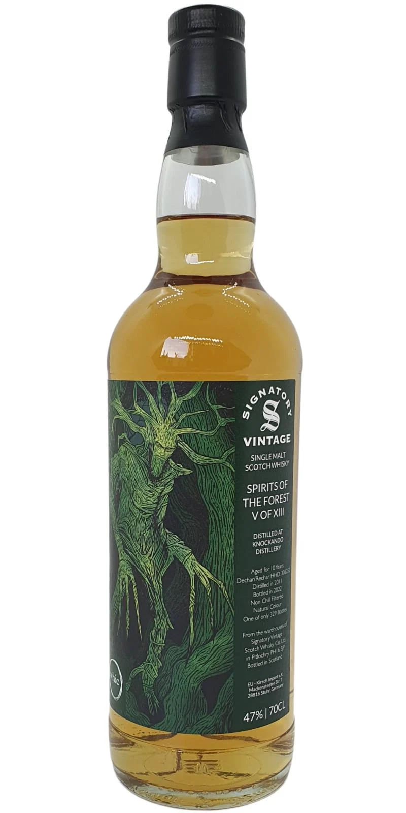Knockando 2011 (Signatory Vintage) Spirits of the Forest 10 Year Old 2022 Release (Cask #306252) Single Malt Scotch Whisky | 700ML - Whiskey