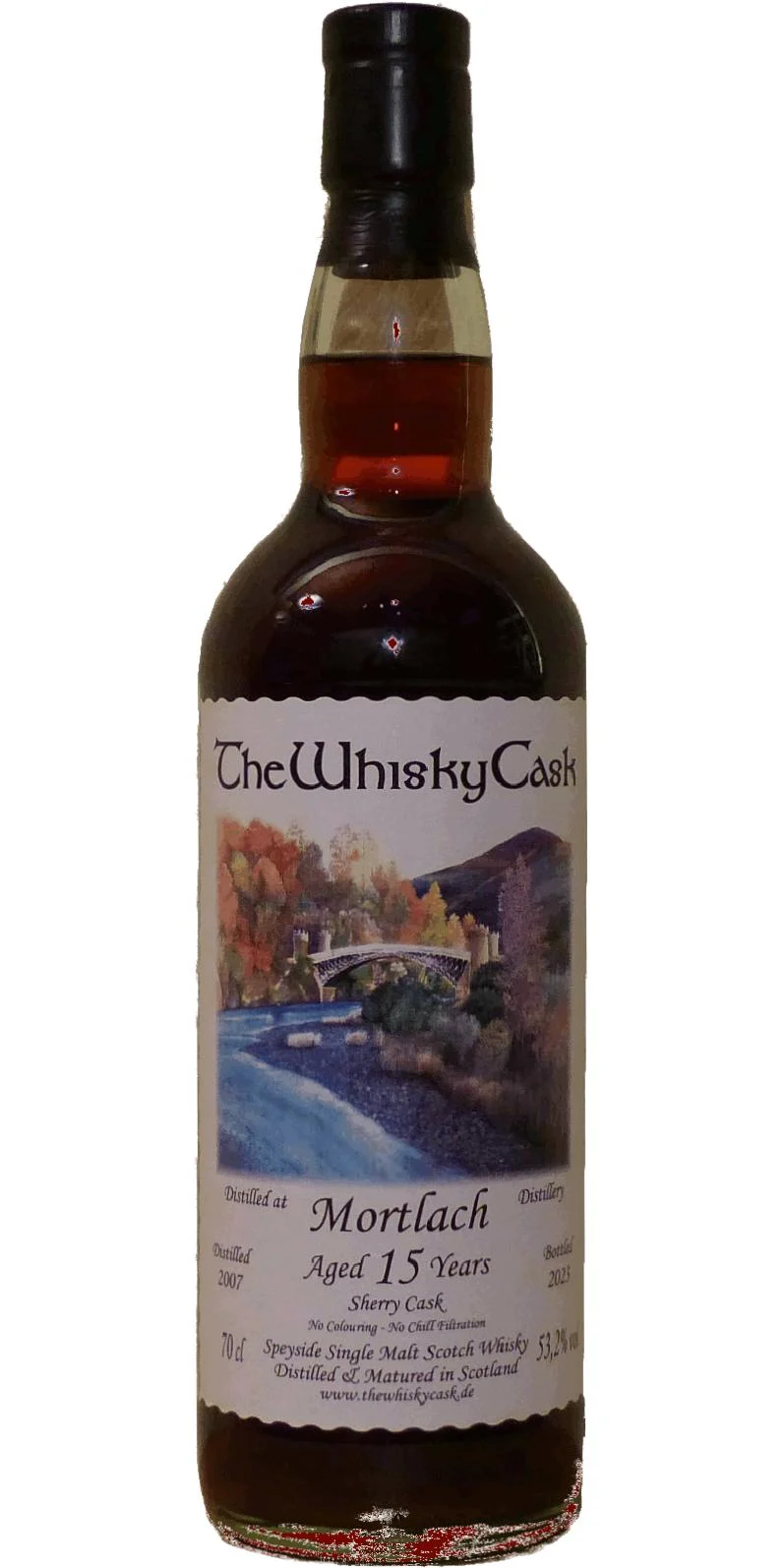 The Whisky Cask Mortlach 2007 Aged 15 Years Sherry Cask Scotch Whisky | 700ML - Whiskey