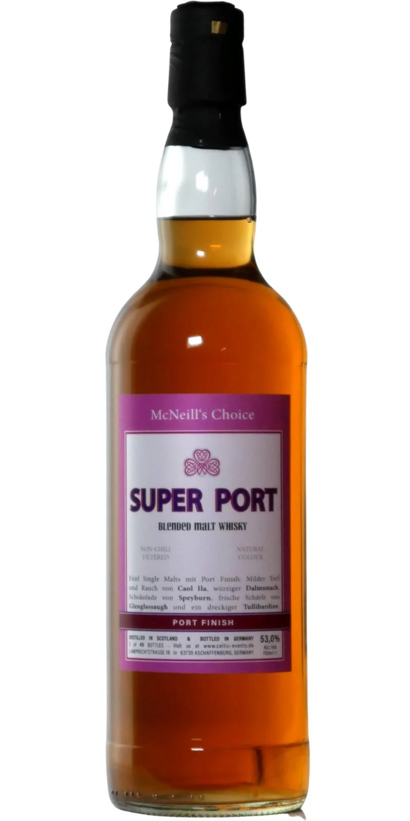 Super Port McNeill's Choice Blended Malt Scotch Whisky | 700ML - Whiskey