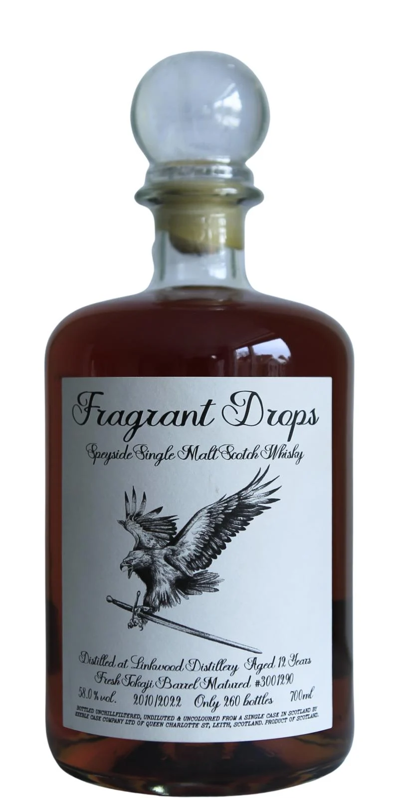Linkwood 2010 (Keeble Cask Company Ltd.) Fragrant Drops 12 Year Old 2022 Release (Cask #3001290) Speyside Single Malt Scotch Whisky | 700ML - Whiskey