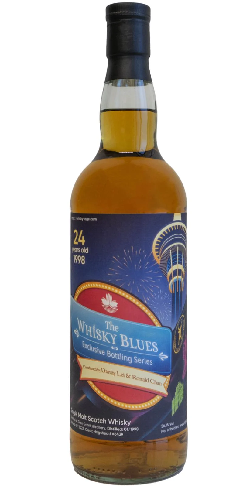 Glen Grant 1998 The Whisky Blues Exclusive Bottling Series 24 Year Old Single Malt Scotch Whisky | 700ML - Whiskey