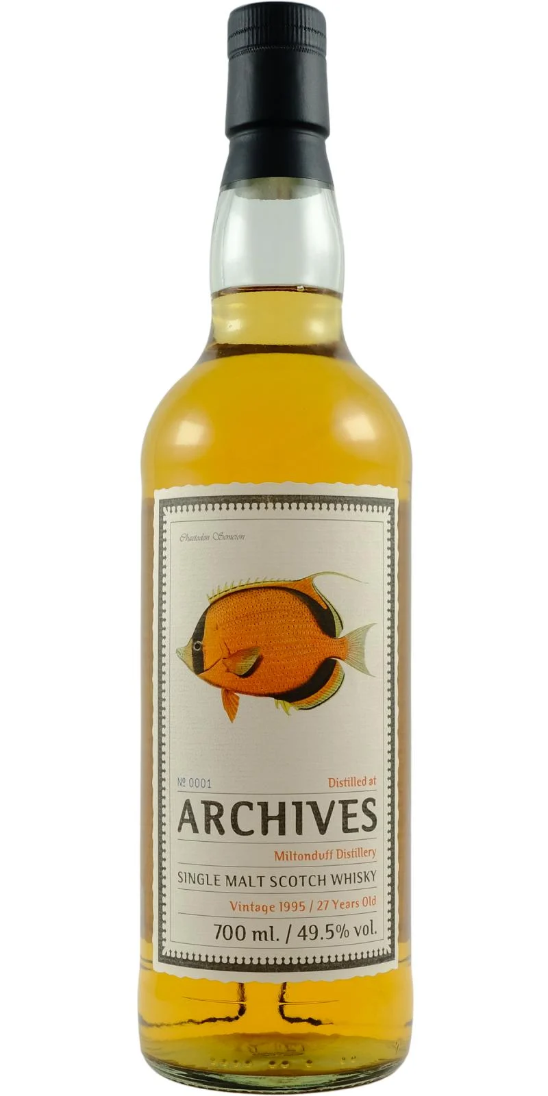 Miltonduff 1995 (Archives) The Fishes of Samoa (27 Year Old) Single Malt Scotch Whisky | 700ML - Whiskey