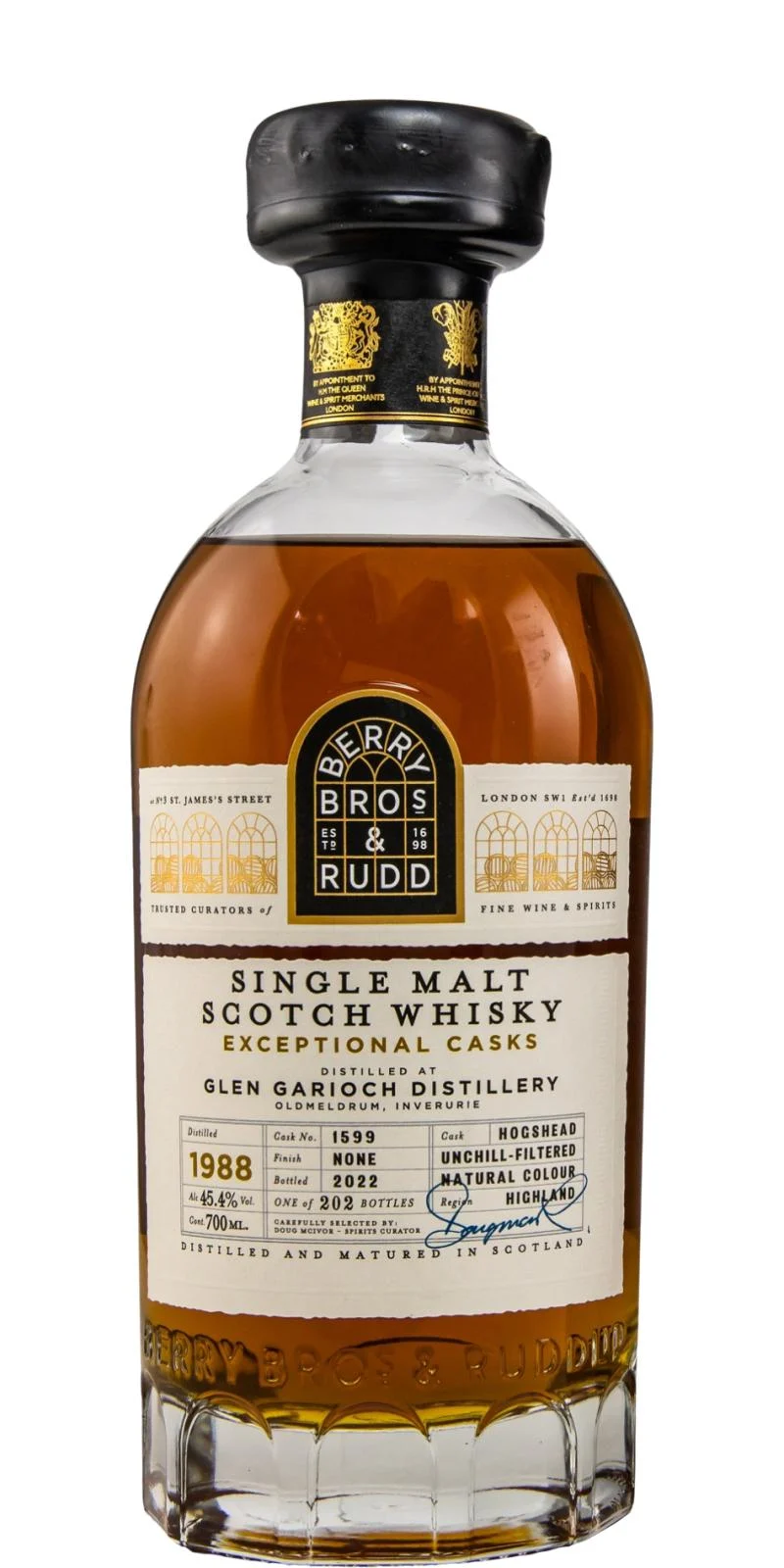 Glen Garioch 1988 (Berry Bros & Rudd) Exceptional Casks 2022 Release (Cask #1599) Single Malt Scotch Whisky | 700ML - Whiskey