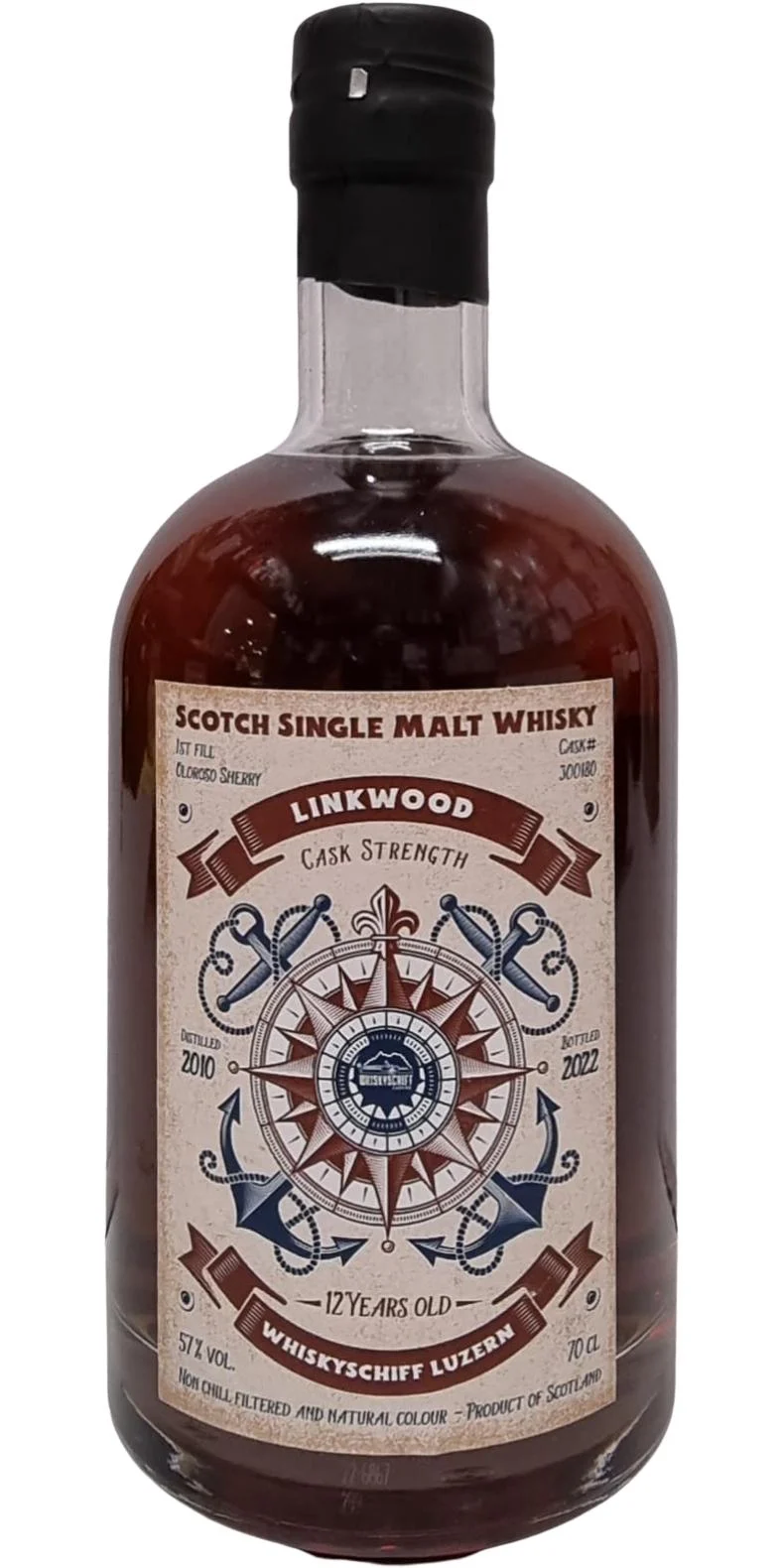 Linkwood 2010 Cask Strength 12 Year Old Whiskyschiff Luzern Single Malt Scotch Whisky | 700ML - Whiskey