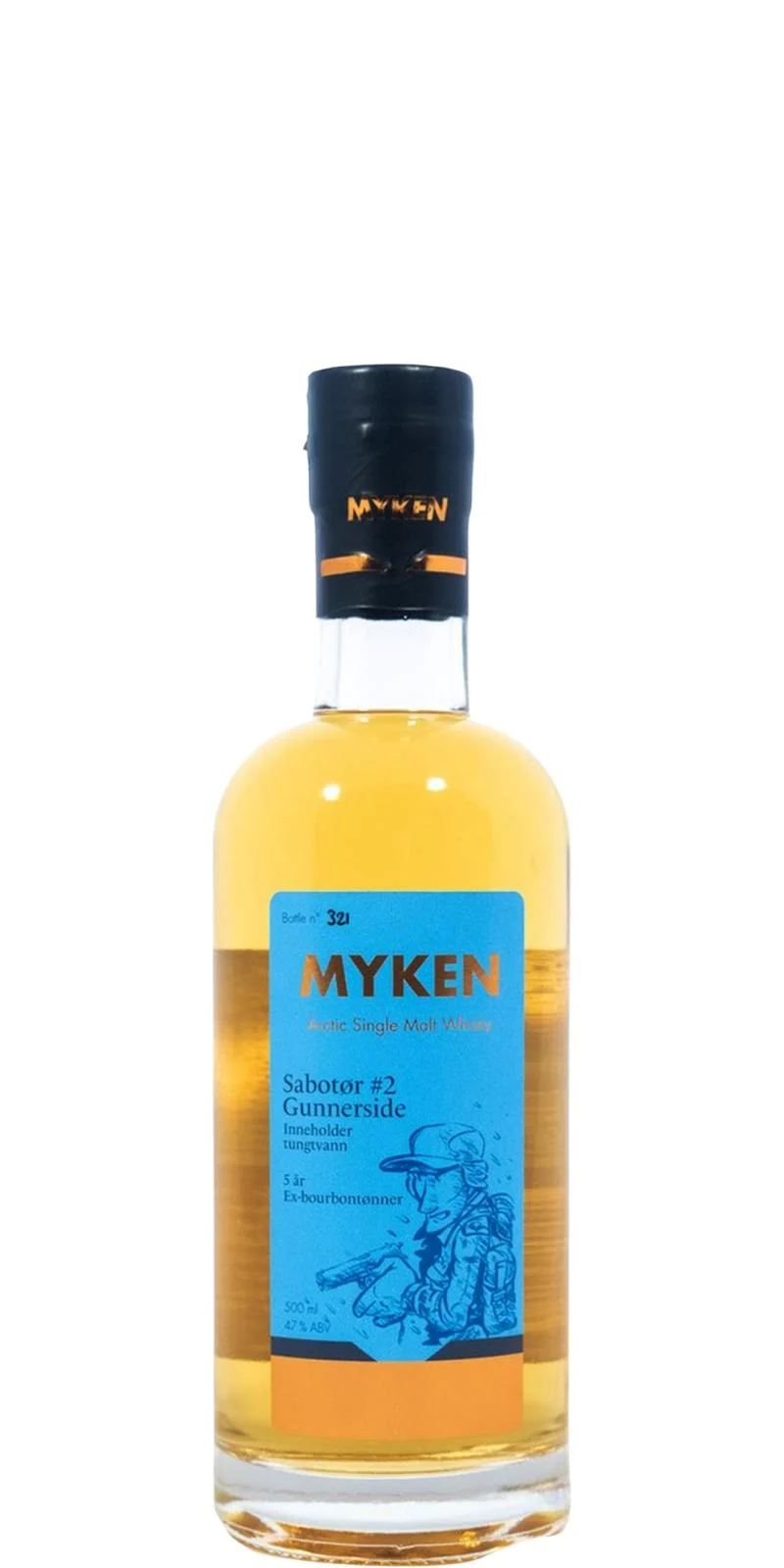 Myken Sabotør #2 Gunnerside Arctic Single Malt Whisky | 500ML - Whiskey