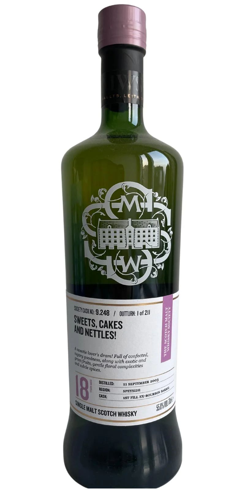 Glen Grant 2003 SMWS 9.248 Dulces, Tartas y Ortigas Whisky Escocés de Malta Simple de 18 Años | 700ML - Whiskey