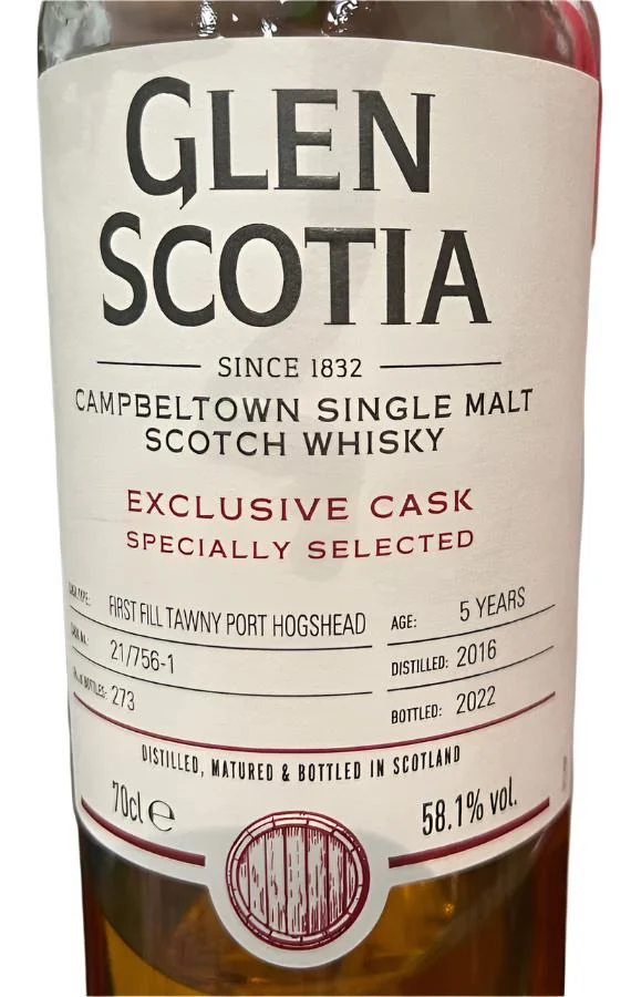 Glen Scotia 2016 Distillery Exclusive 5 Year Old Single Malt Scotch Whisky | 700ML - Whiskey