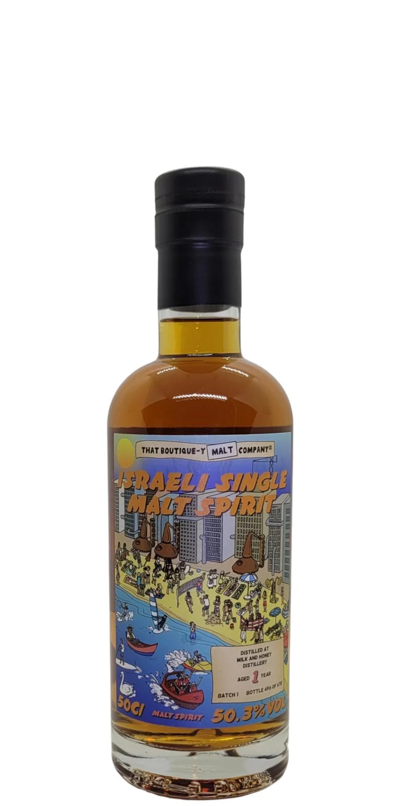M&H Batch 1 TBWC 1 Year Old 2019 Release Israeli Single Malt Spirit | 500ML