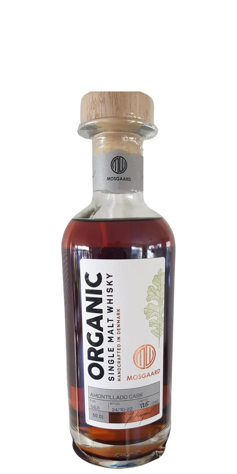 Mosgaard Organic - Amontillado Cask (5 Year Old) Single Malt Whisky | 500ML