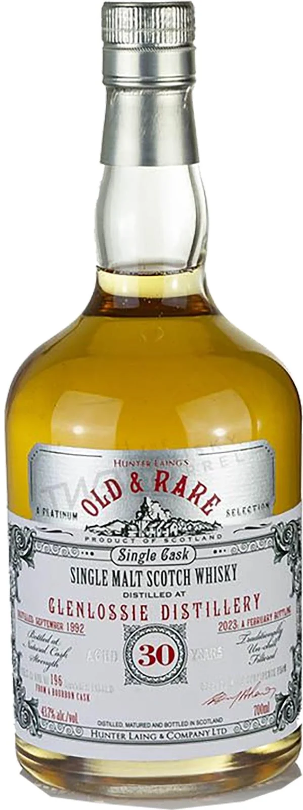 Glenlossie 1992 (Hunter Laing) Old & Rare 30 Year Old Scotch Whisky | 700ML - Whiskey
