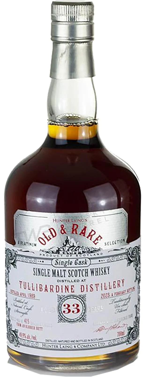 Tullibardine Old & Rare Single Sherry Cask 1989 33 Year Old Whisky | 700ML - Whiskey