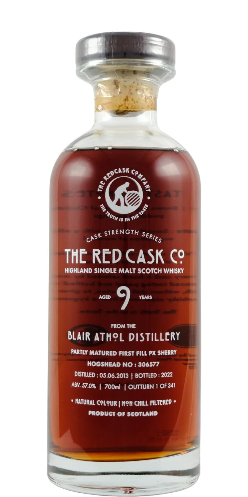 Blair Athol Red Cask Co. Single Sherry Cask #306577 2013 9 Year Old Whisky | 700ML - Whiskey