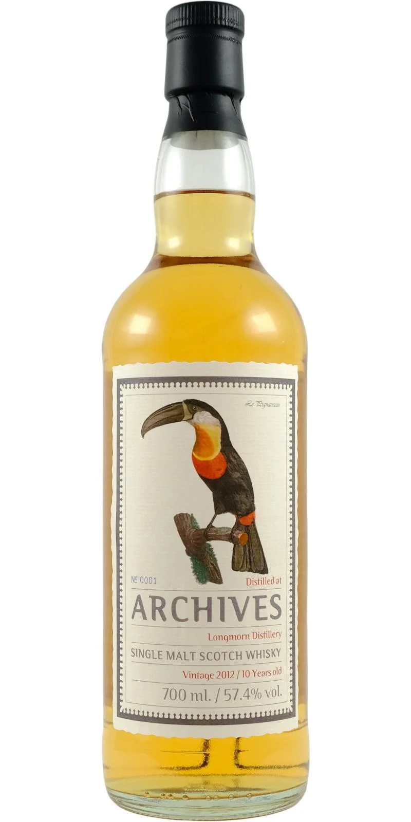 LonGordon & MacPhailorn 2012 Archives Birds from the Orient 10 Year Old Single Malt Scotch Whisky | 700ML - Whiskey