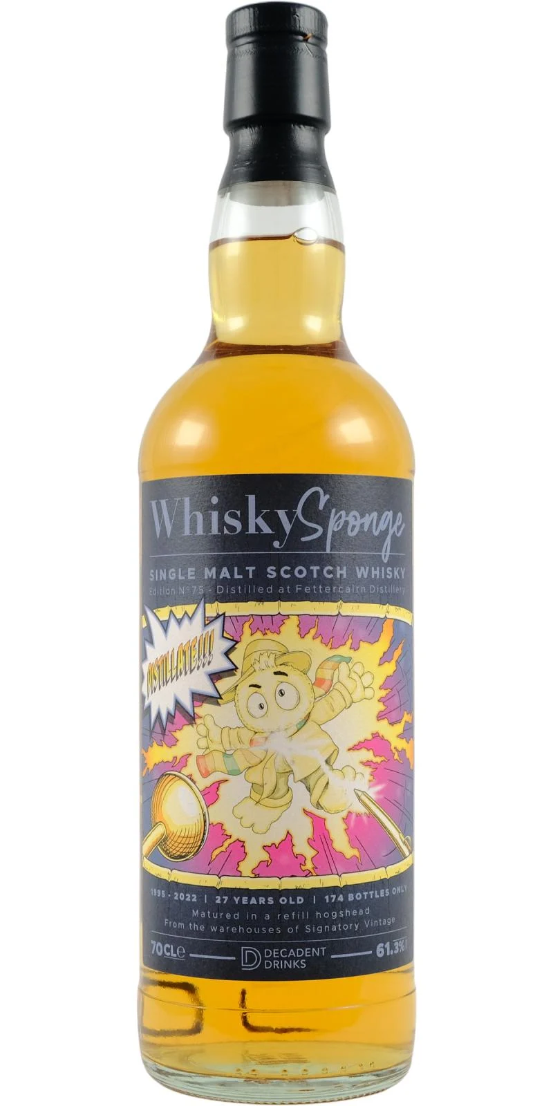 Fettercairn 1995 WhiskySponge 27 Year Old Single Malt Scotch Whisky | 700ML - Whiskey