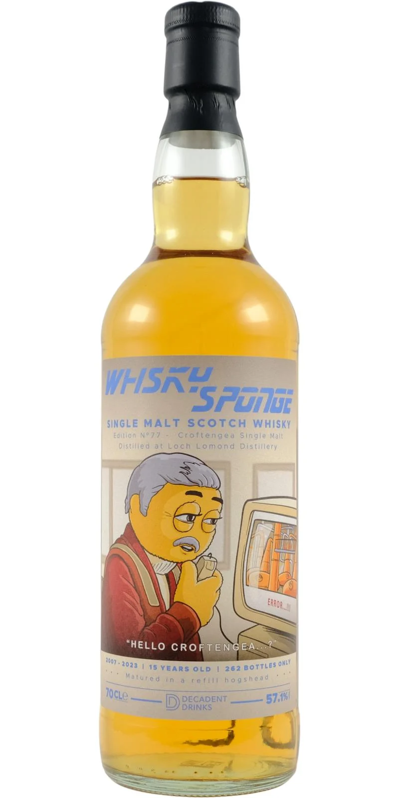 Croftengea 2007 (Whisky Sponge) Edition No. 77 Single Malt Scotch Whisky | 700ML - Whiskey