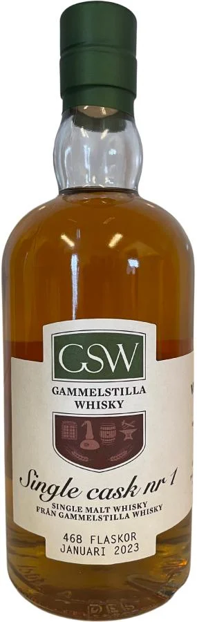 CSW Gammelstilla Single Cask nr 1 Single Malt Whisky | 700ML - Whiskey