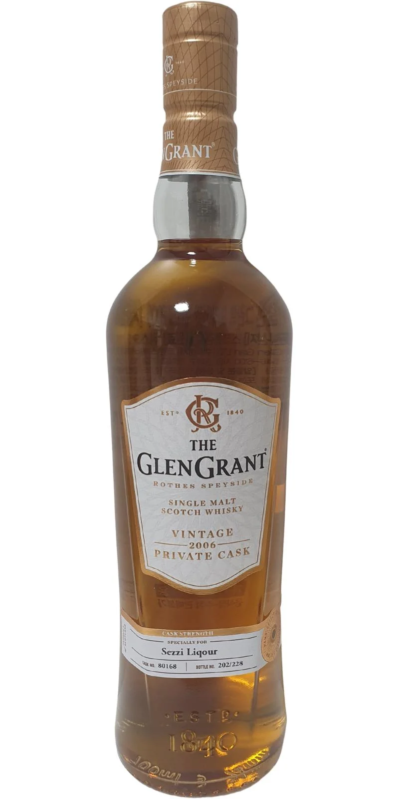 Glen Grant 2006 15 Year Old Single Malt Scotch Whisky | 700ML - Whiskey