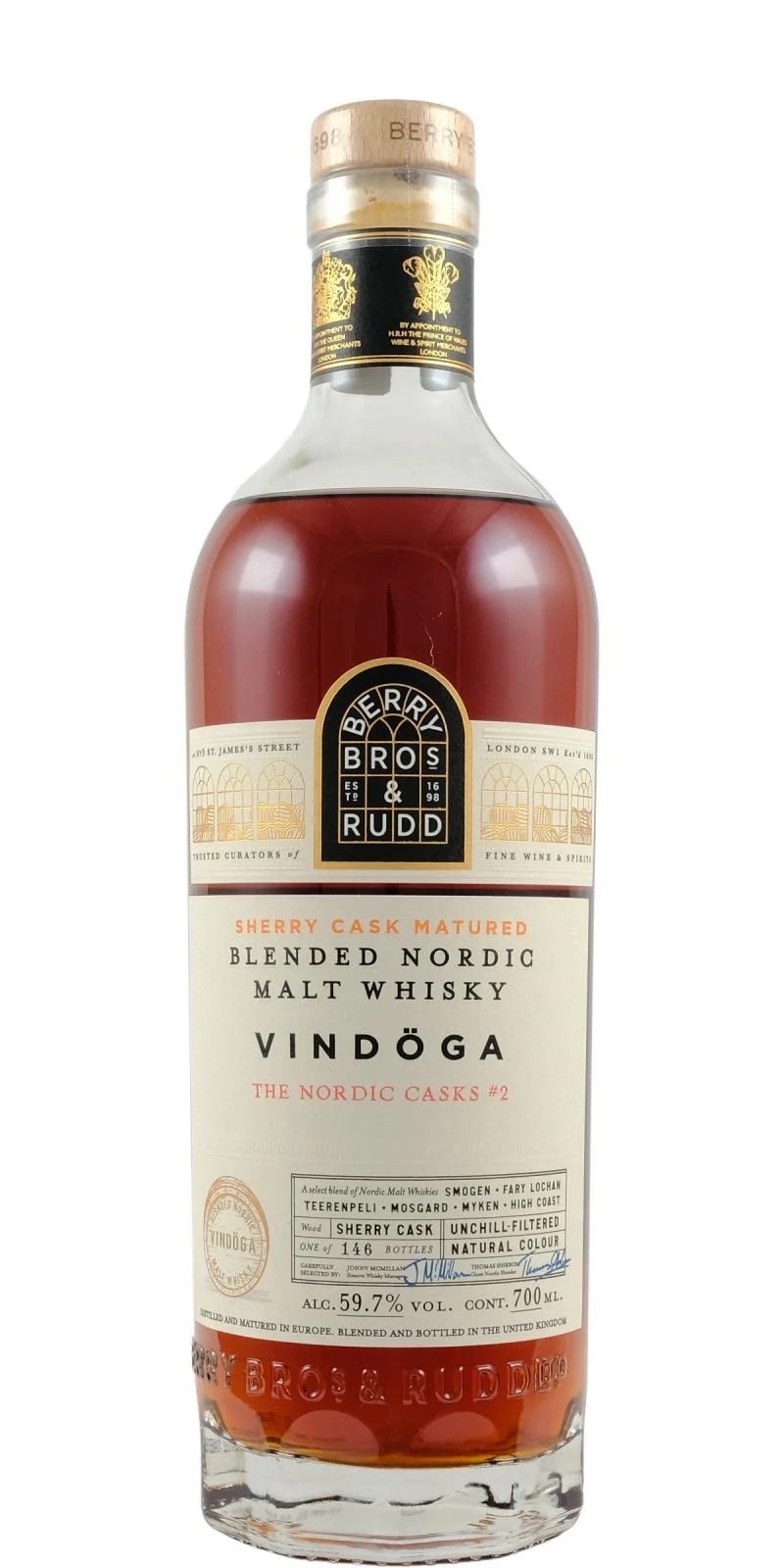 Vindöga (Berry Bros & Rudd) The Nordic Casks #2 Blended Nordic Malt Whisky | 700ML - Whiskey