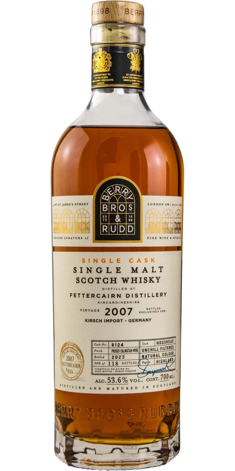 Fettercairn 2007 (Berry Bros & Rudd) Single Cask Scotch Whisky | 700ML - Whiskey
