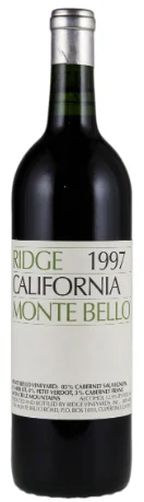 1997 | Ridge Vineyards | Monte Bello - Wine