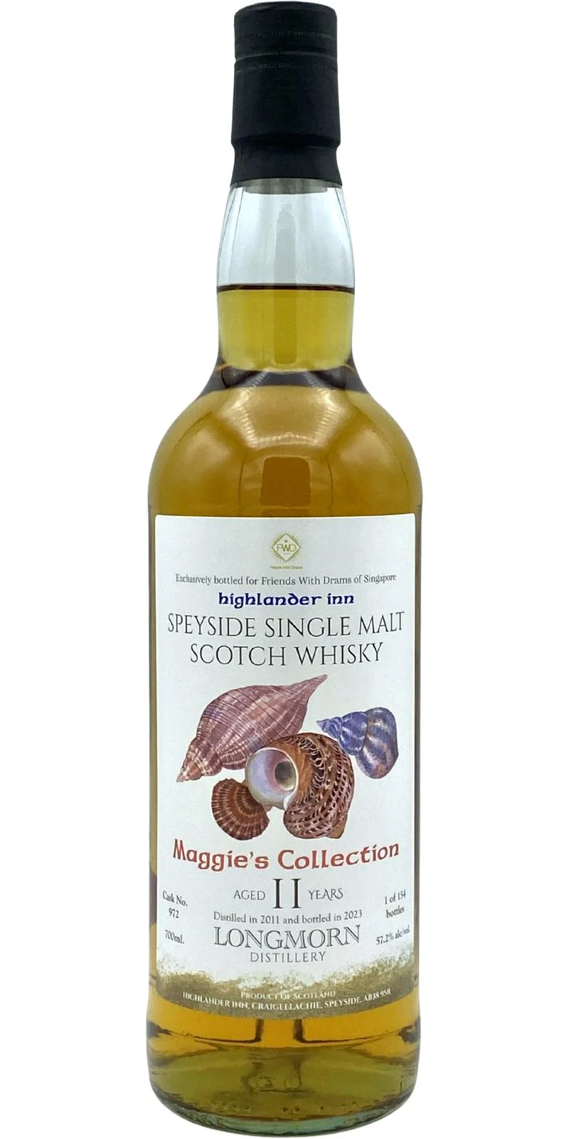 Longmorn 2011 HI Maggie's Collection 11 Year Old Scotch Whisky - Whiskey