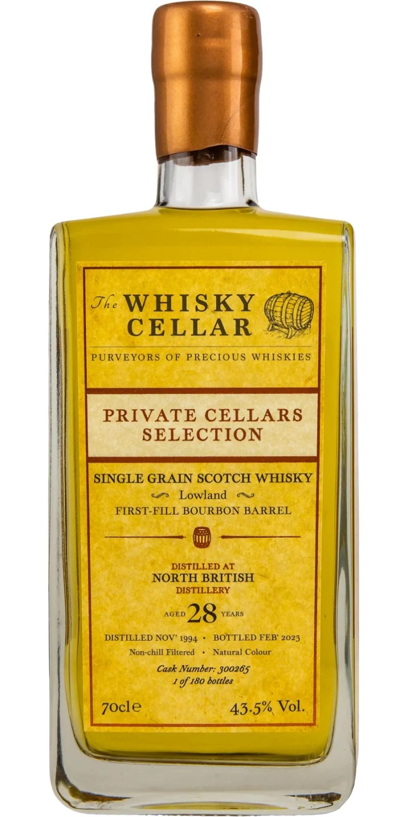 North British 1994 (The Whisky Cellar) 28 Year Old Private Cellars Selection Scotch Whisky | 700ML - Whiskey
