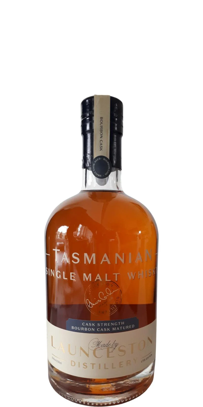 Launceston 2017 Cask Strength - Bourbon Cask Matured Single Malt Whisky | 500ML