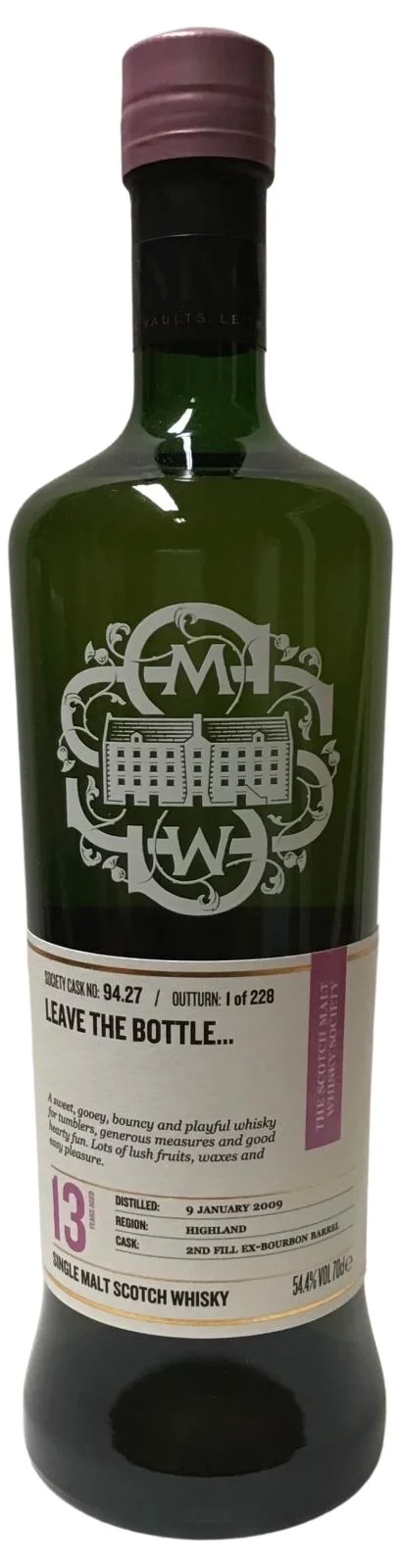 Fettercairn 2009 (The Scotch Malt Whisky Society) 94,27 Deja la botella... (13 años) Whisky de pura malta | 700ML