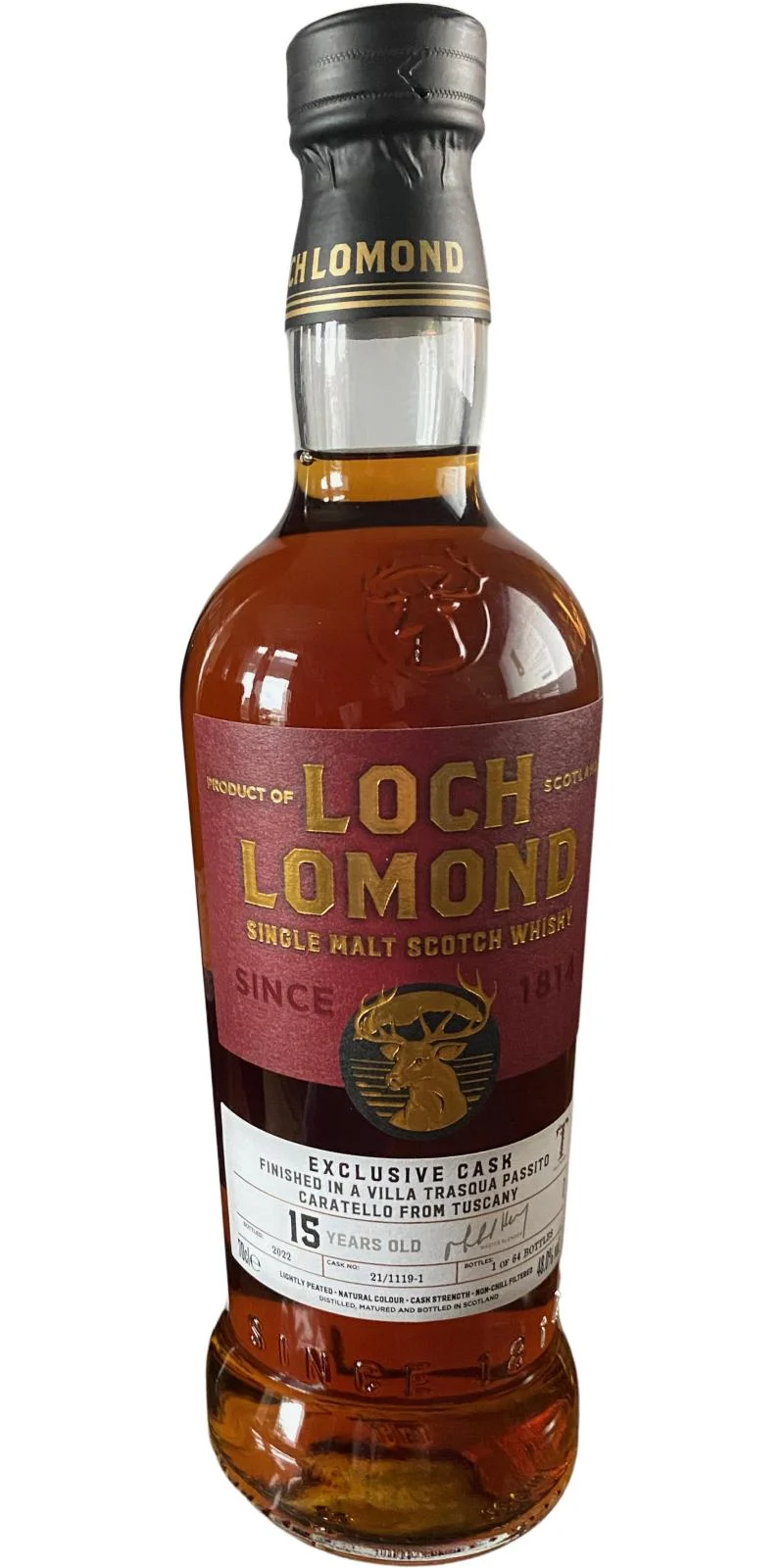 Loch Lomond 15 Year Old Exclusive Cask Single Malt Scotch Whisky | 700ML - Whiskey