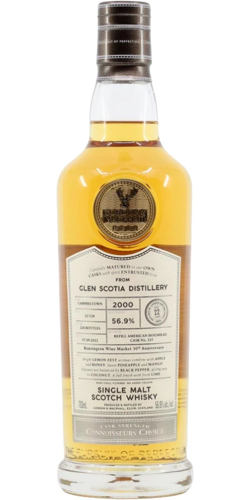 Glen Scotia 2000 Gordon & MacPhail Connoisseurs Choice 22 Year Old Single Malt Scotch Whisky | 700ML - Whiskey