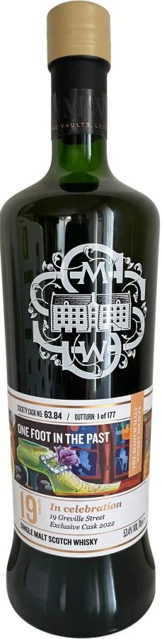 Glentauchers 19 Year Old SMWS 63.84 One Foot in The Past Single Malt Scotch Whisky | 700ML - Whiskey